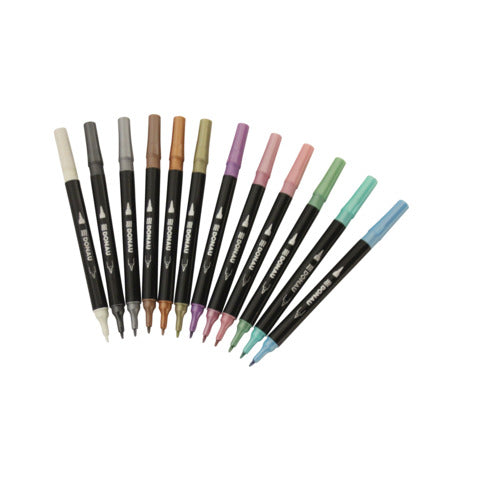 donau-pennarello-dual-brush-doppia-punta-conf-12-colori-assortiti-322293