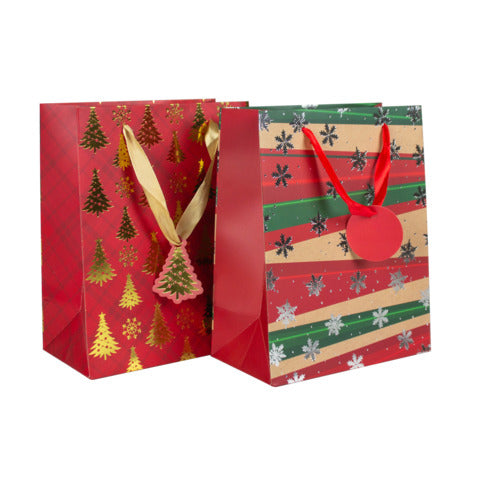 donau-shopper-natalizia-23x18x10-cm-alberelli-fiocchi-neve-dettagli-oro-argento-cartellino-conf-12-pz