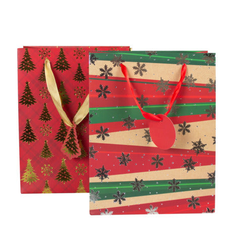 donau-shopper-natalizia-23x18x10-cm-alberelli-fiocchi-neve-dettagli-oro-argento-cartellino-conf-12-pz