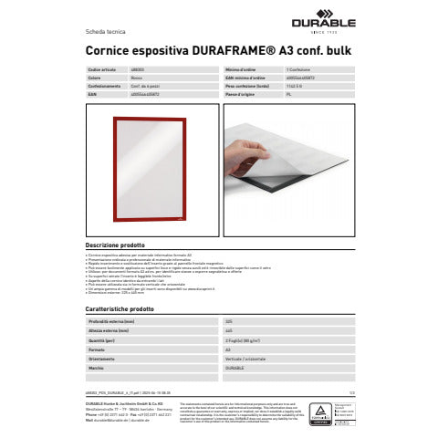 durable-cornice-espositiva-duraframe-formato-a3-rosso-conf-6-pz-4883-03