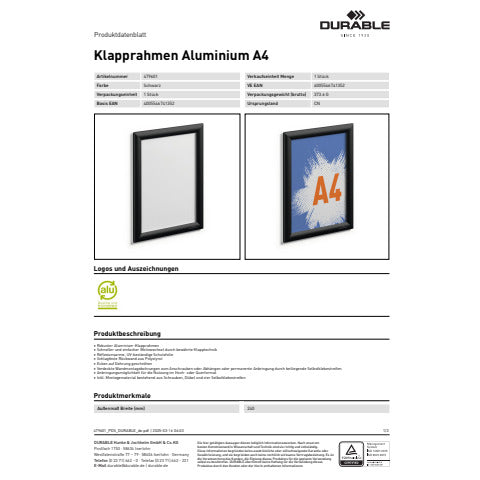durable-cornice-scatto-alluminio-a4-nero-4796-01