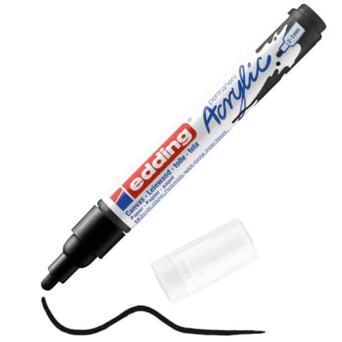 edding-marcatore-acrilico-5100-punta-tonda-2-3-mm-tratto-medio-nero-intenso-e-5100-901