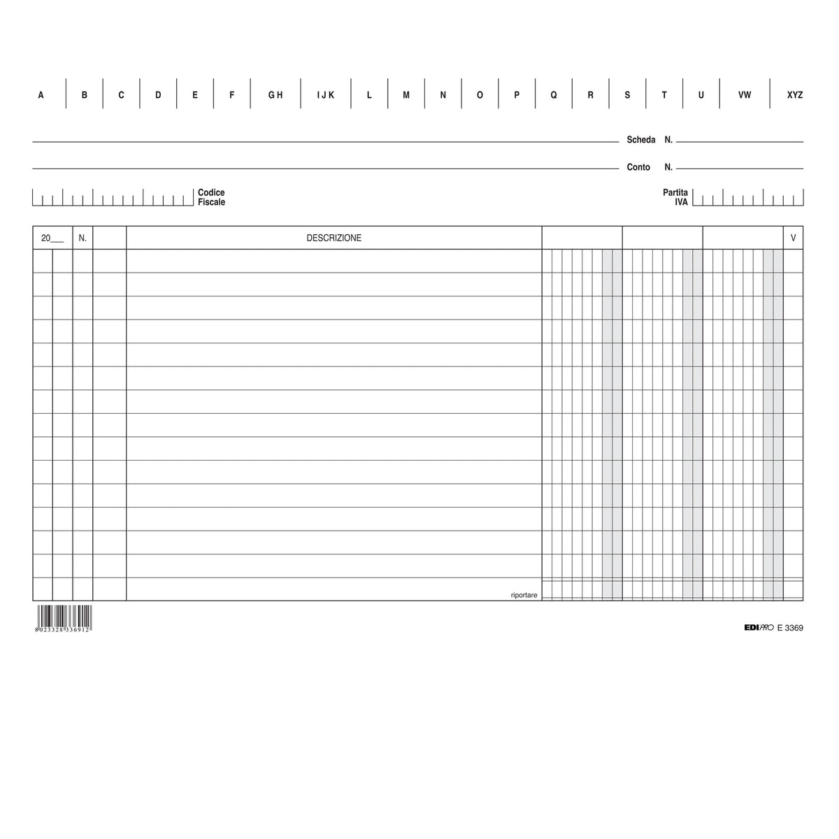 edipro-100-schede-3-colonne-orizzontali-17x24cm-e3369bl