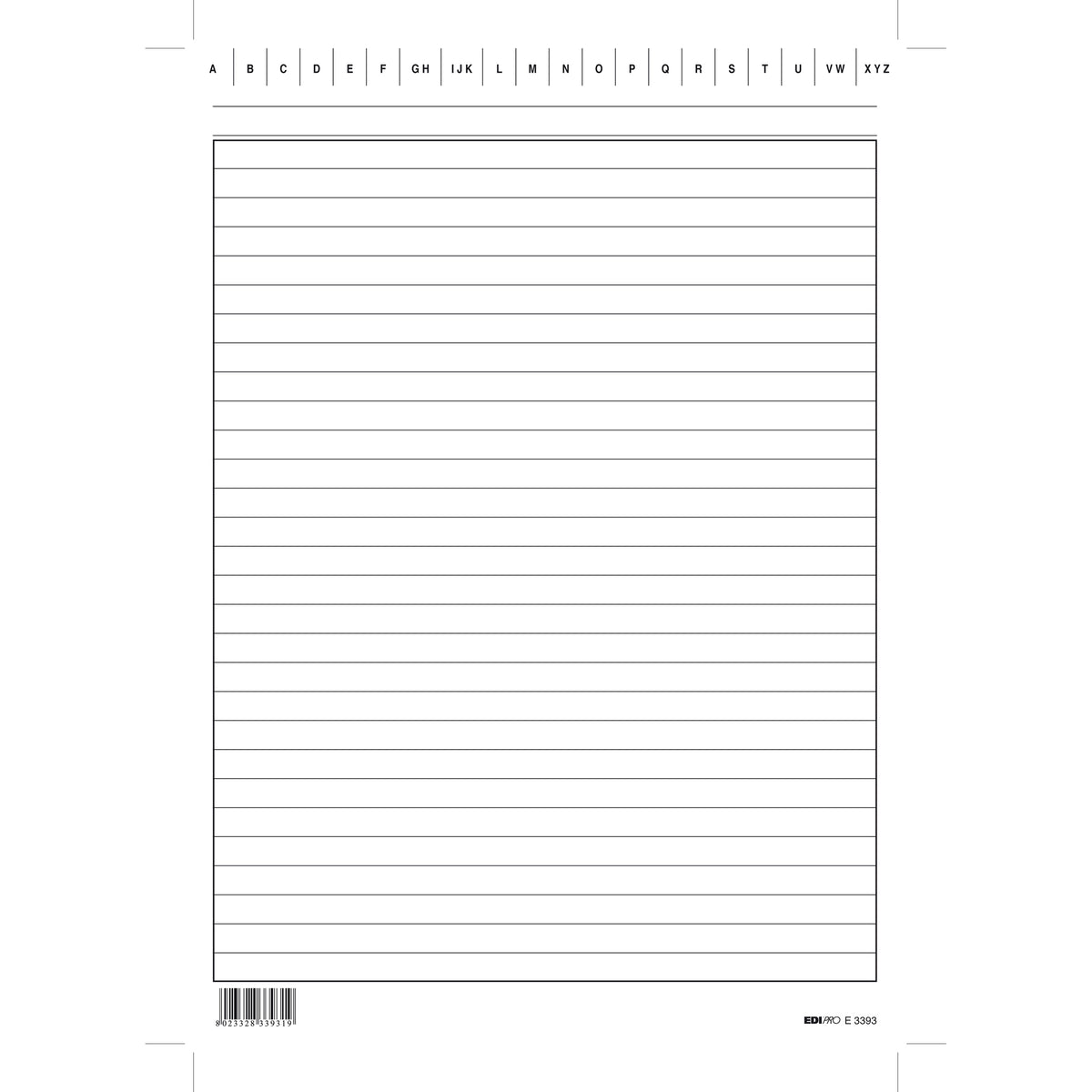 edipro-100-schede-rigate-verticale-24x17cm-e3393bl