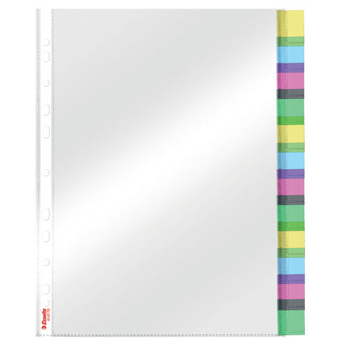 esselte-busta-index-perforazione-universale-12-tasti-colorati-f-to-a4-ppl-lucido-414170