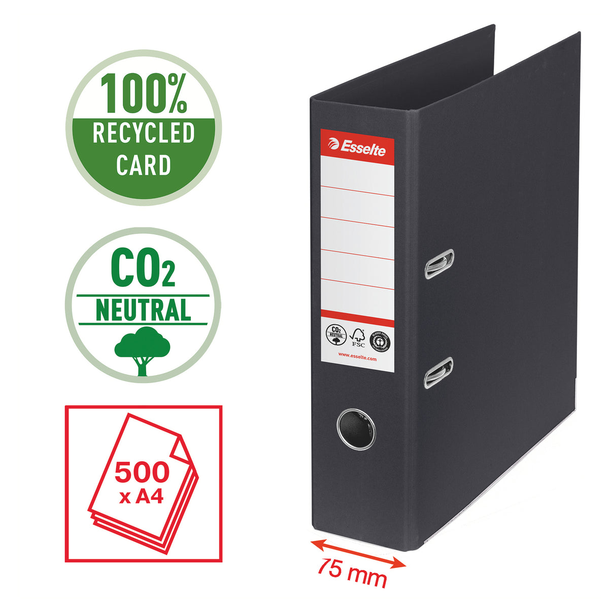esselte-registratore-leva-dorso-75mm-nero-co2-neutral