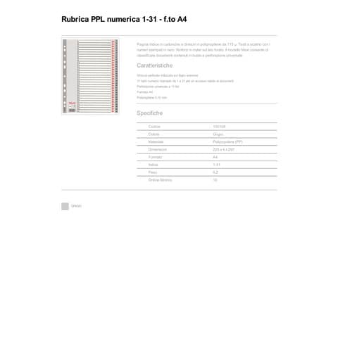 esselte-separatore-ppl-grigio-numerico-1-31-f-to-a4