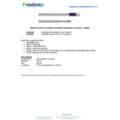 eudorex-pro-manico-telescopico-metallo-verniciato-foro-filetto-150-cm-a358