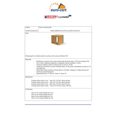 euro-cart-portaprogetti-elastico-piatto-eco-elite-fsc-dorso-10-cm-avana-xcpeco10elpav