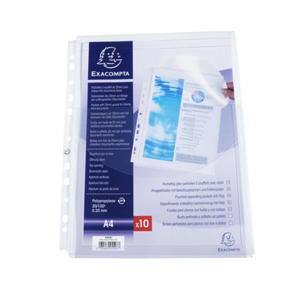 exacompta-10-buste-forate-c-soffietto-patella-ppl-liscio-a4-5503e