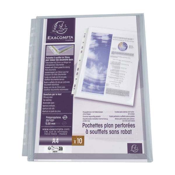 exacompta-10-buste-forate-c-soffietto-ppl-liscio-a4-5507e