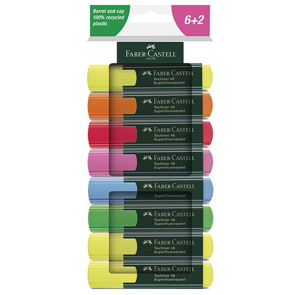 faber-castell-astuccio-8-evidenziatori-textliner-48-superflourescente-faber-castell