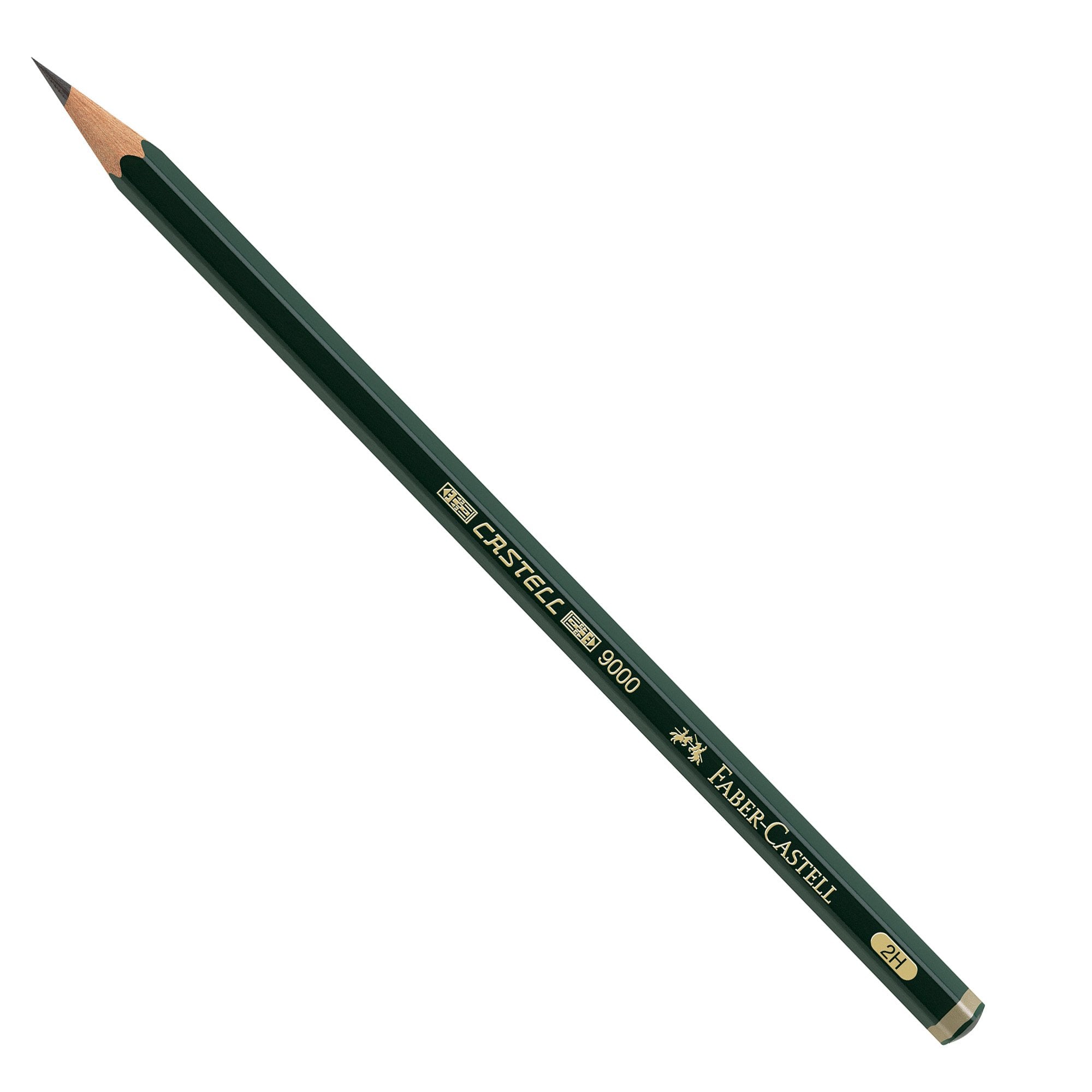 faber-castell-matita-grafite-castell-9000-2h-esagonale-faber-castell