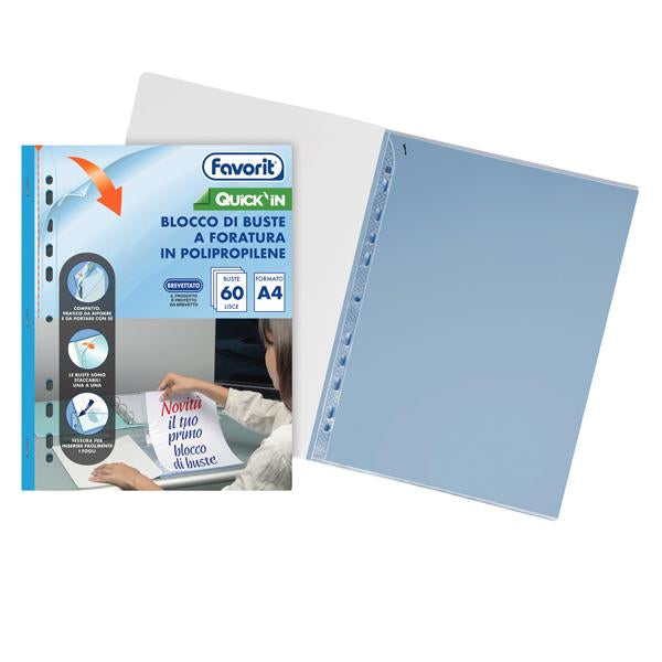favorit-blocco-quick-60-buste-forate-lisce-a4