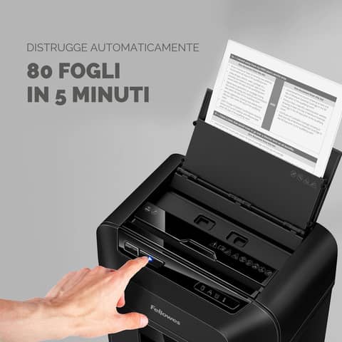 fellowes-distruggidocumenti-automatico-automax-80m-p-4-17-l-taglio-microframmenti-4x12-mm-nero-