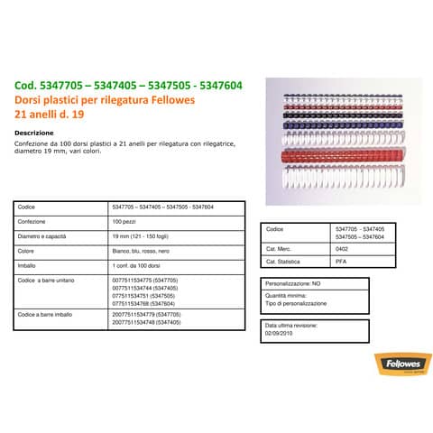 fellowes-dorsi-plastici-bianco-anello-tondo-19-mm-121-150-fogli-conf-100-5347405