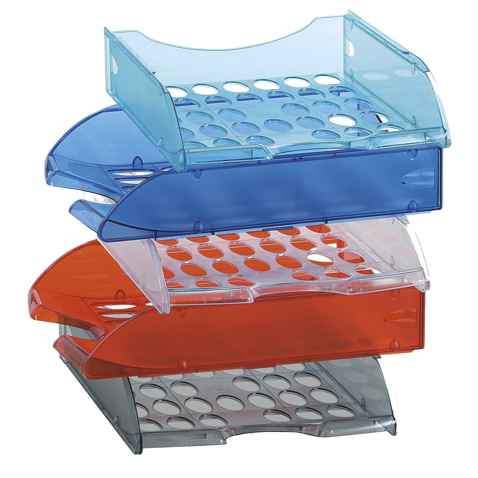 fellowes-vaschetta-portacorrispondenza-forate-e040-verde-trasp-