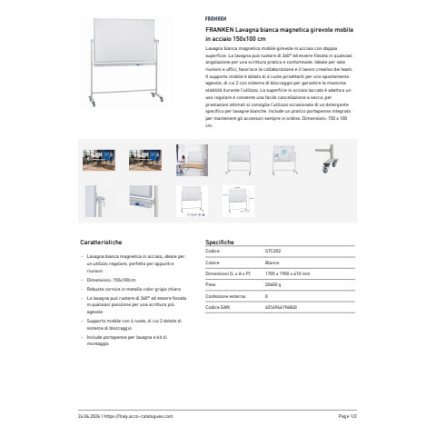 franken-lavagna-bianca-magnetica-girevole-mobile-acciaio-150x100-cm-stc202