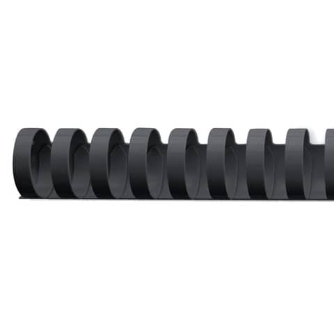 gbc-scatola-100-dorsi-spirale-19mm-nero-21-anelli