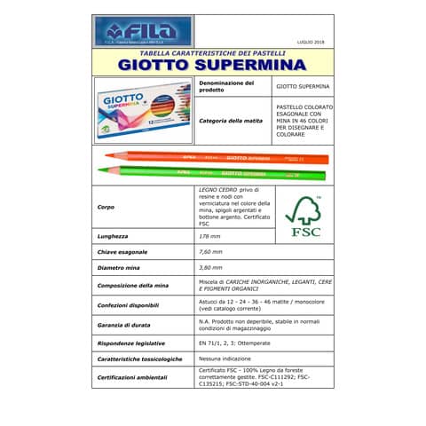 giotto-matita-colorata-supermina-rosso-12-f239012