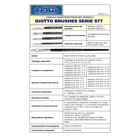 giotto-pennello-serie-art-punta-piatta-577-6-f570600