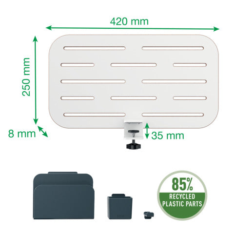leitz-pannello-forato-accessori-portapenne-gancio-portariviste-42x25-cm-ergo-grigio-chiaro-