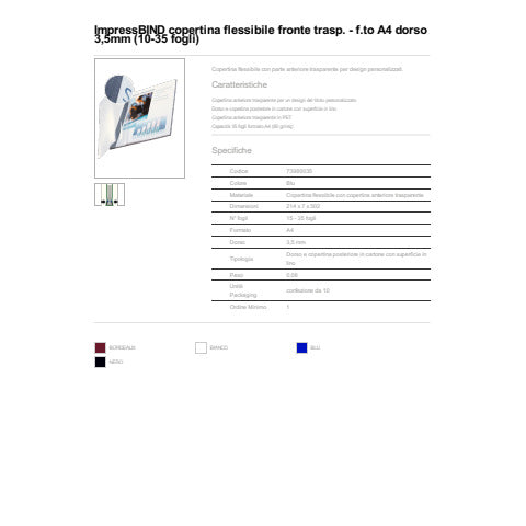 leitz-scatola-10-copertine-impressbind-3-5mm-blu-flessibile