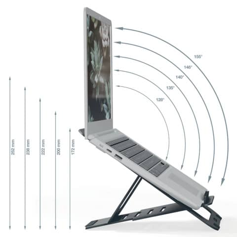 leitz-supporto-laptop-regolabile-ultrapiatto-alluminio-ergo-grigio-scuro-300x10x210-mm-63460089