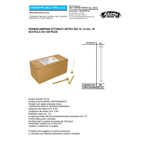 leone-dell-era-fermacampioni-leone-dellera-acciaio-testa-bombata-n-12-70-mm-ottone-scatola-100-pz-fc12