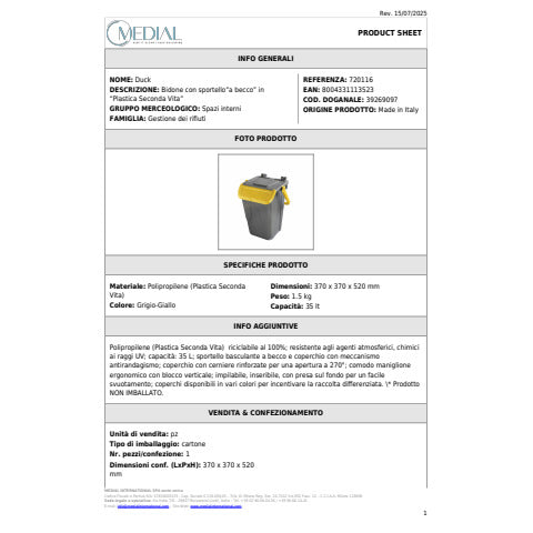 medial-bidone-sportello-becco-pp-duck-35l-grigio-giallo-720116