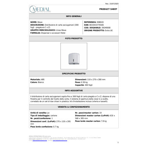 medial-distributore-carta-asciugamani-piegata-z-wave-bianco-270x110x280mm-908020