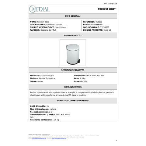 medial-pattumiera-pedale-new-bin-basic-260x360-mm-acciaio-verniciato-bianco-913121