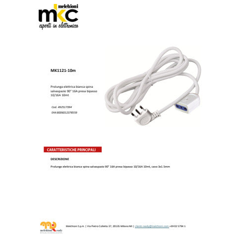 mkc-prolunga-elettrica-spina-salvaspazio-90-presa-bipasso-10-16a-10-m-492517394