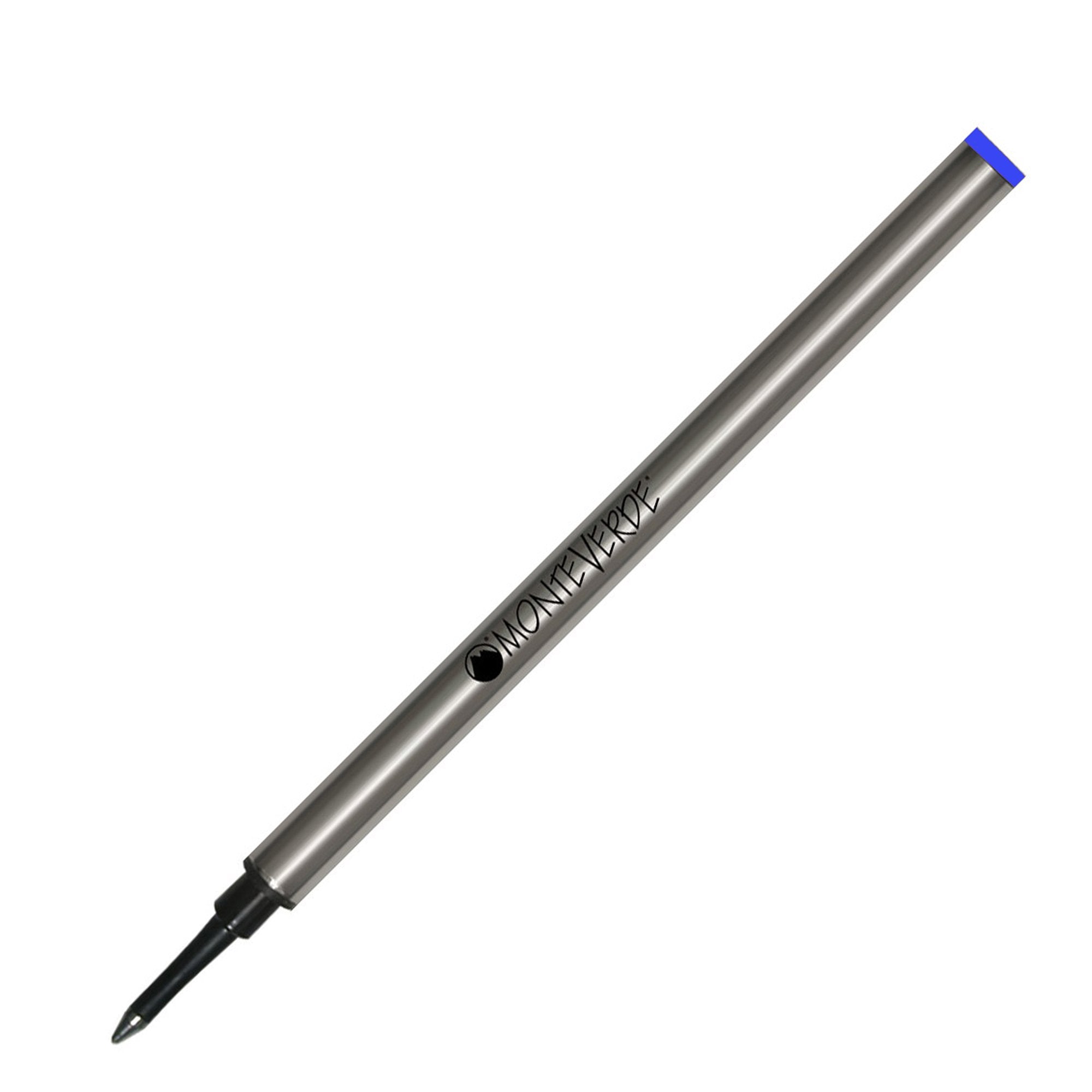 monteverde-blister-2-refill-metallo-roller-blu-punta-fine