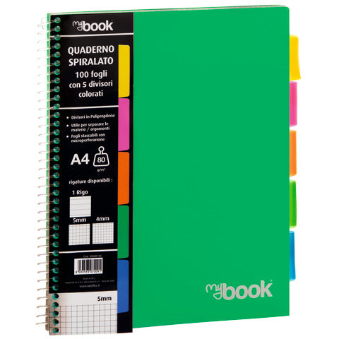 nikoffice-quaderno-maxi-spiralato-fori-separatori-100-ff-80-g-formato-a5-1-rigo-30nik105-a5