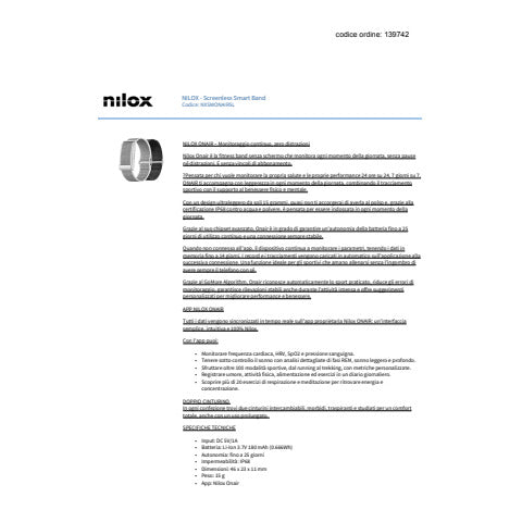 nilox-braccialetto-fitness-screenless-monitoraggio-salute-ip68-doppio-cinturino-grigio-nero-