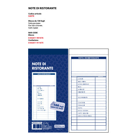 ocl-blocco-note-ristorante-o-c-l-100-fogli-3-colonne-10-2x21-6-cm-conf-2-blocchi-0207n