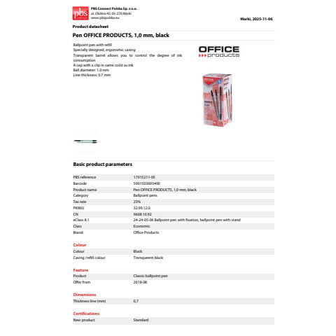 office-products-penna-sfera-office-product-punta-1-0-mm-nero-conf-50-pz-17015211-05