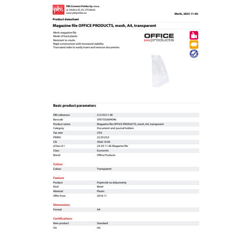 office-products-portariviste-plastica-rigida-a4-trasparente-21215511-90