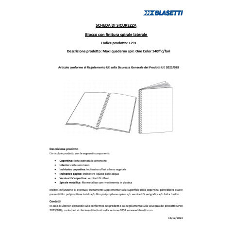 one-color-blocco-spiralato-140-ff-a4-righe-1r-1291