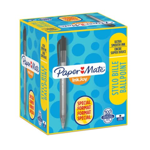 papermate-penna-sfera-scatto-inkjoy-100-rt-ulv-m-1-mm-nero-special-pack-8020-gratis-s0977430