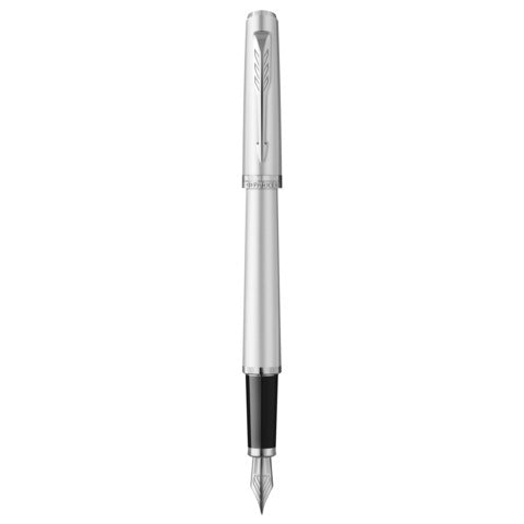 parker-penna-stilografica-meridian-cromata-finiture-cromate-pennino-medio-inchiostro-blu-confezione