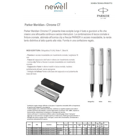 parker-penna-stilografica-meridian-cromata-finiture-cromate-pennino-medio-inchiostro-blu-confezione