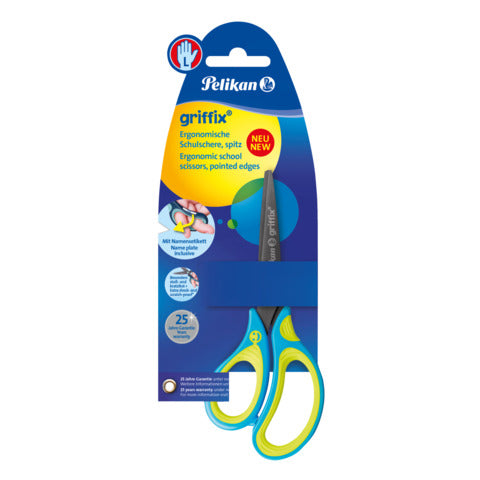 pelikan-forbici-griffix-15-cm-blu-mancini-confezione-5-pezzi-810265