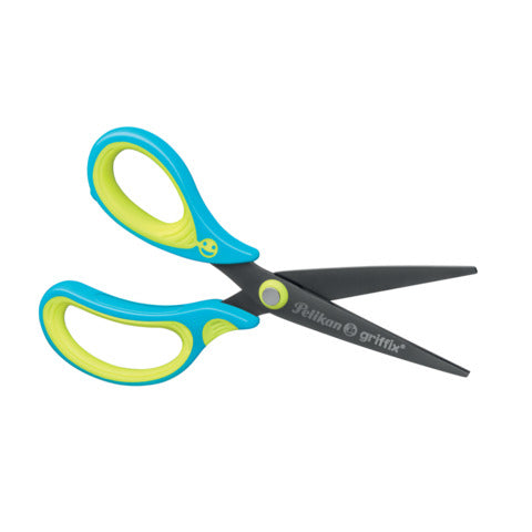 pelikan-forbici-griffix-15-cm-blu-mancini-confezione-5-pezzi-810265