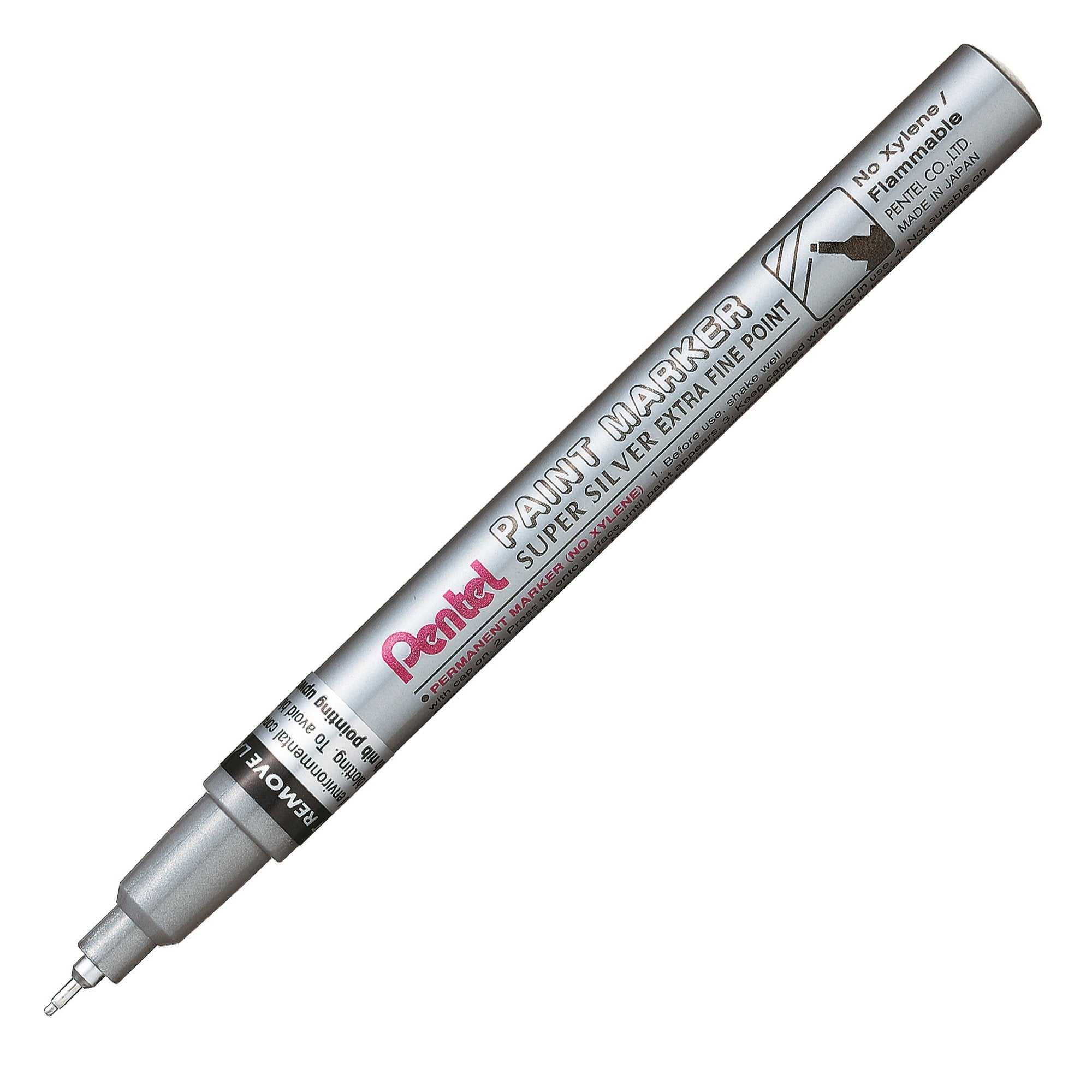 pentel-marcatore-paint-mfp10-argento-punta-conica-extra-fine
