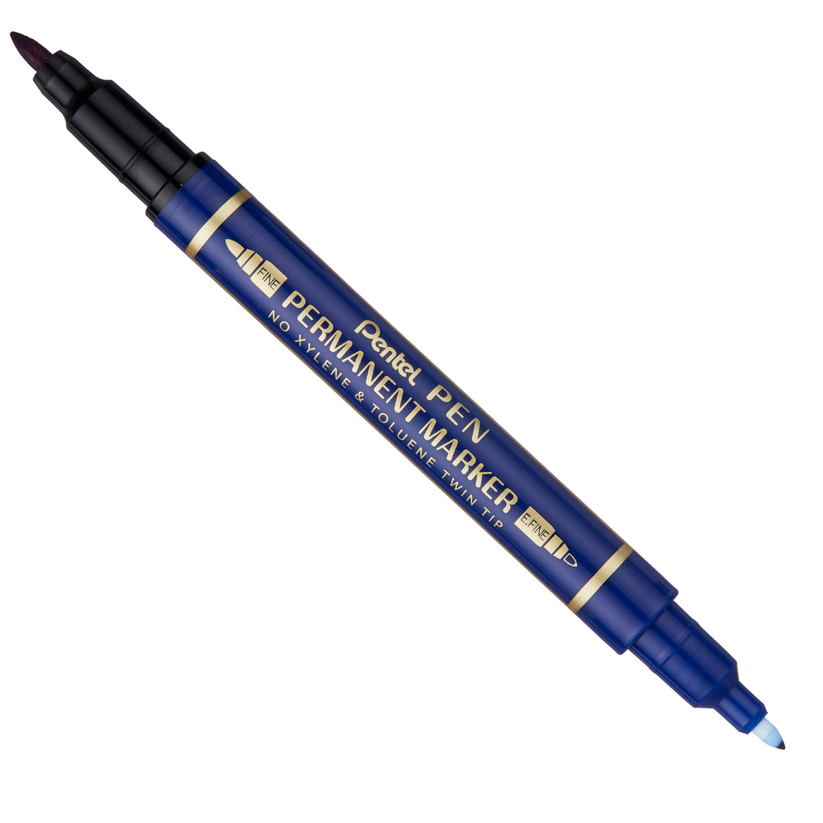 pentel-marcatore-permanente-twin-tip-doppia-punta-f-ef-blu
