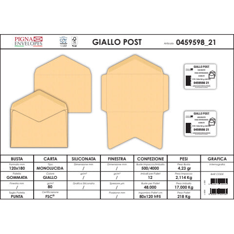 pigna-envelopes-buste-senza-finestra-80-g-mq-120x180-mm-giallo-posta-conf-500-0459598
