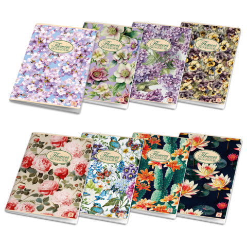 pigna-quaderno-quadretti-42-fogli-maxi-nature-flowers-a4-4m-assortiti-02298854m