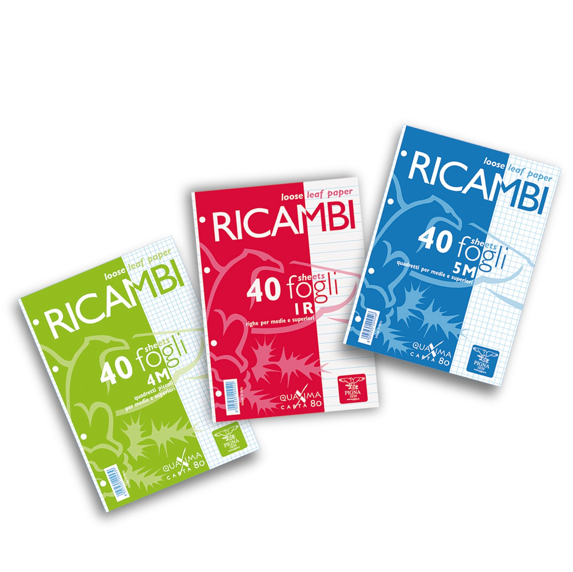 pigna-ricambi-forati-a5-5mm-80gr-quaxima-40fg-80gr